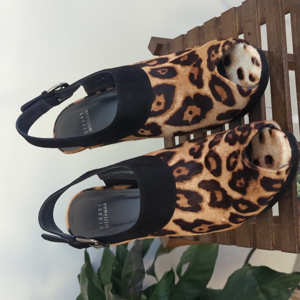 Stuart Weitzman Leopard Print Heels - image 2